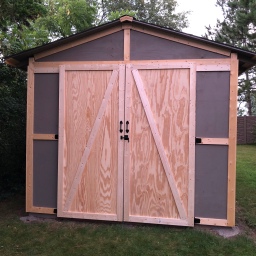 Shed Doors Installed