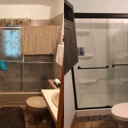 Lake House Bathroom Before and After